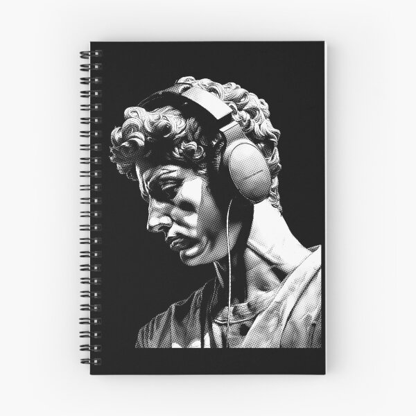 Item preview, Timeless Tunes | Harmony Of Ages - Ancient Young Greek Man Listening Music On Headphones designed and sold by MadeByRobots.