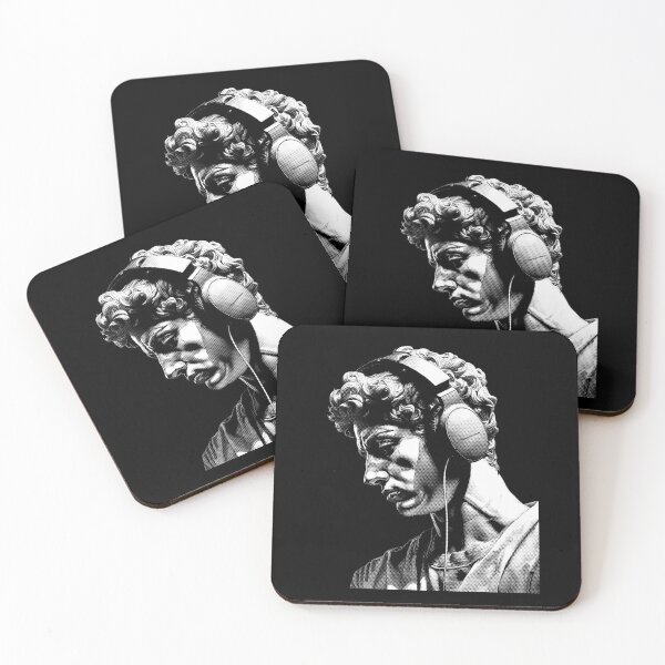 Item preview, Timeless Tunes | Harmony Of Ages - Ancient Young Greek Man Listening Music On Headphones designed and sold by MadeByRobots.