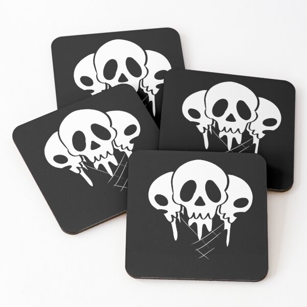 Item preview, Scary sad melting ice cream skulls in the waffle designed and sold by ISFdraw.