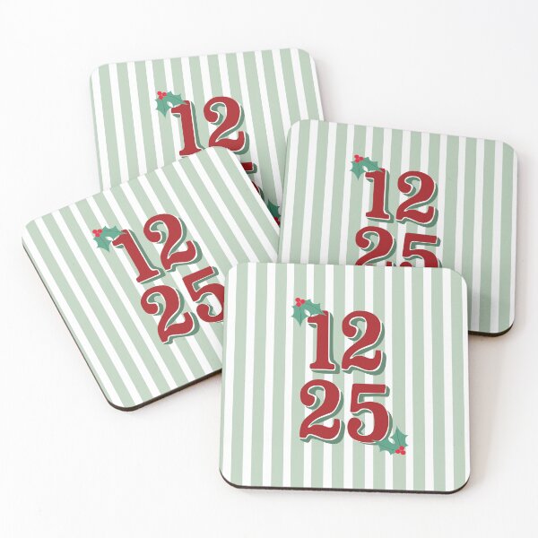 Item preview, Christmas Holidays Numbers Red and Green designed and sold by OneThreeSix.