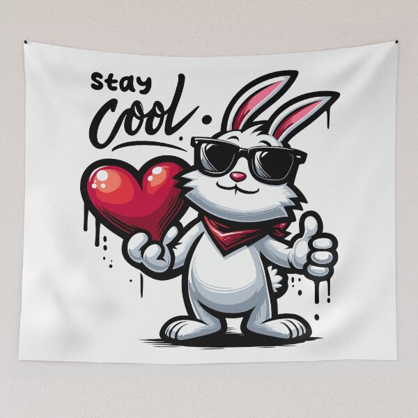 Item preview, Stay Cool Bunny designed and sold by netrok.