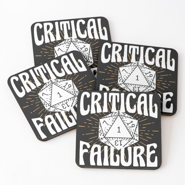 Item preview, Critical Failure White designed and sold by TheWizardRyn.