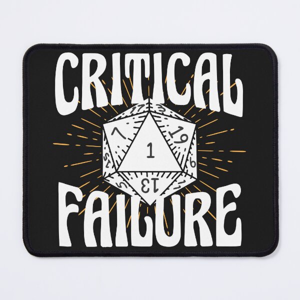 Item preview, Critical Failure White designed and sold by TheWizardRyn.