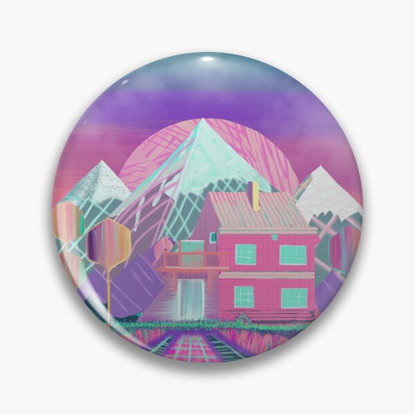 Item preview, A Cybernetic Dwelling Amongst Neon Peaks designed and sold by AdriaCaps Art & Design.