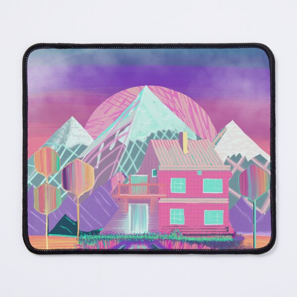 Item preview, A Cybernetic Dwelling Amongst Neon Peaks designed and sold by AdriaCaps Art & Design.