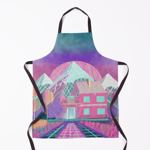 Item preview, A Cybernetic Dwelling Amongst Neon Peaks designed and sold by AdriaCaps Art & Design.