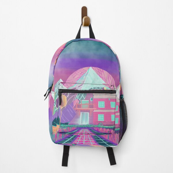 Item preview, A Cybernetic Dwelling Amongst Neon Peaks designed and sold by AdriaCaps Art & Design.
