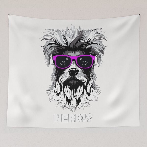 Item preview, Funny dog nerd design designed and sold by OverNickles194.