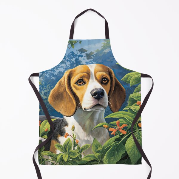 Item preview, Beagle dogs in the flower garden designed and sold by WallyPink.