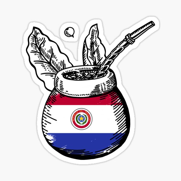 Yerba Mate Matero Paraguay Sticker for Sale by flamini