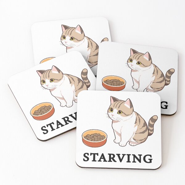 Item preview, Gato hambriento y hambriento designed and sold by babu-babu-.