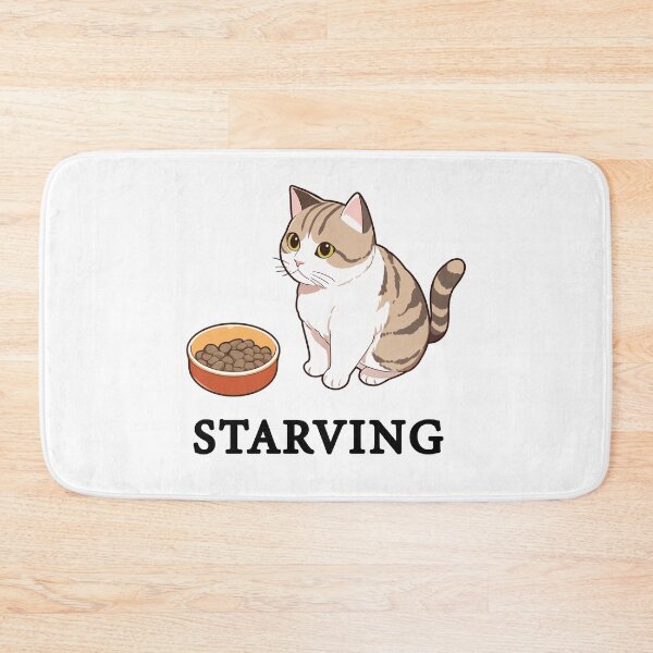 Item preview, Hungry starving cat designed and sold by babu-babu-.