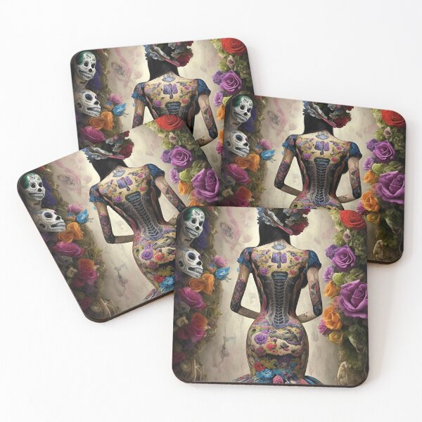 Item preview, Elegant gorgeous La Calavera Catrina, Lady of the afterlife, the Elegant Skull designed and sold by Fantasymachine.