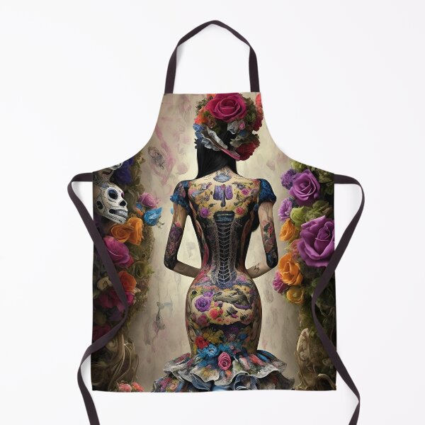 Item preview, Elegant gorgeous La Calavera Catrina, Lady of the afterlife, the Elegant Skull designed and sold by Fantasymachine.