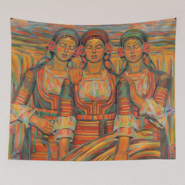 Item preview, Singing Harvester Women by Vladimir Dimitrov Maistora (the Master) - follow for more designed and sold by clon-dot-net.