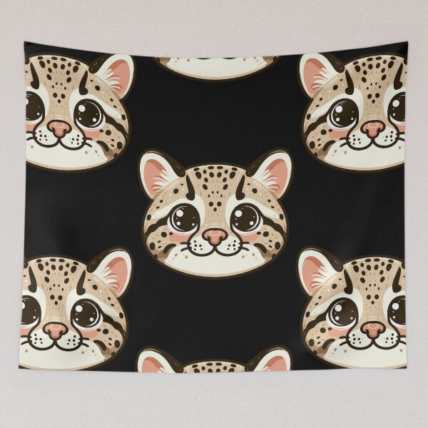 Item preview, Ocelot Face designed and sold by ArtfulWeave.