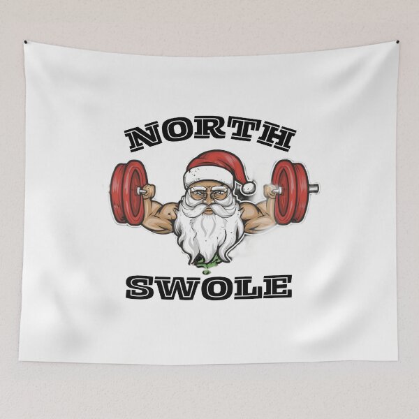 Item preview, Welcome to the North Muscle Santa Christmas Workout designed and sold by medbouk1.