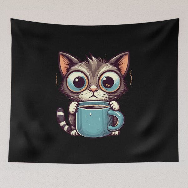 Item preview, Coffee Cat designed and sold by HeadTurningArt.