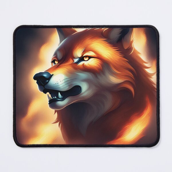 Item preview, Wolf on fire designed and sold by StyleSketch.