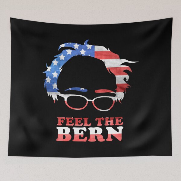 Item preview, Feel The Bern Flag designed and sold by flippinsg.