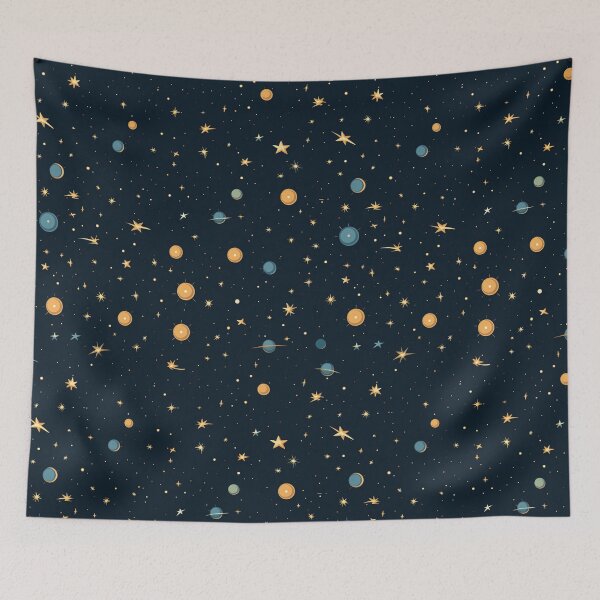 Item preview, Stars and planets seamless pattern designed and sold by mliotard.