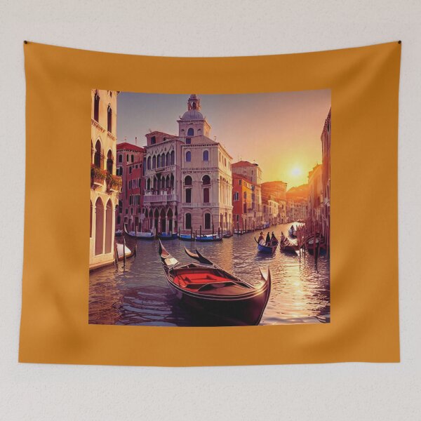 Item preview, Canal Junction at Sunset. designed and sold by Frame of Mind .