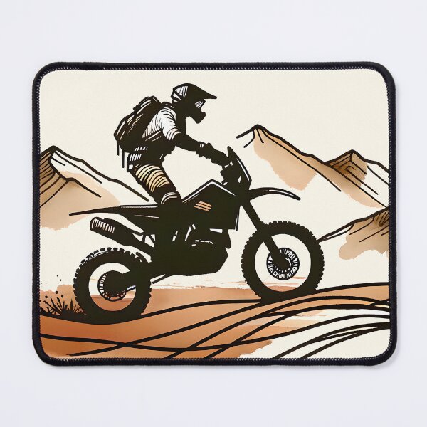 Item preview, Motocross rider colorful desert enduro dunes designed and sold by OutdoorMemories.