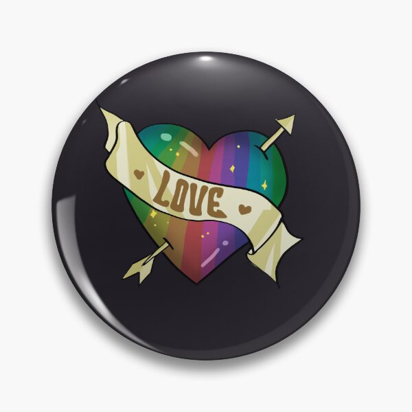 Item preview, Vintage Valentine's Days Heart / Vintage Rainbow Heart designed and sold by ZolliArt.