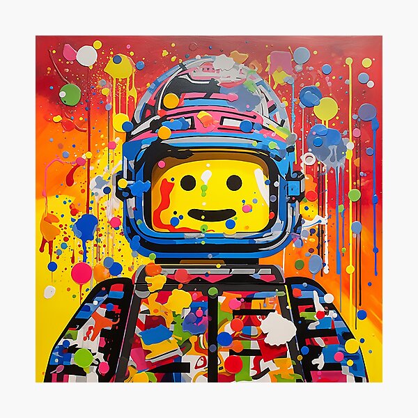 Item preview, Colorful space man designed and sold by cobblzstudio.