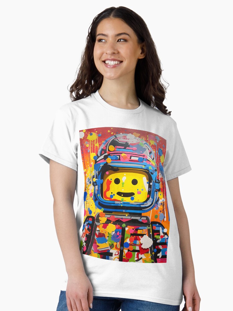 Thumbnail 2 of 7, Classic T-Shirt, Colorful space man designed and sold by cobblzstudio.