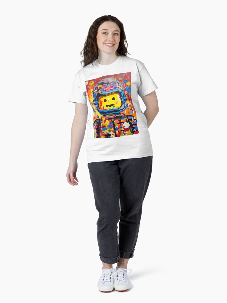 Thumbnail 4 of 7, Classic T-Shirt, Colorful space man designed and sold by cobblzstudio.