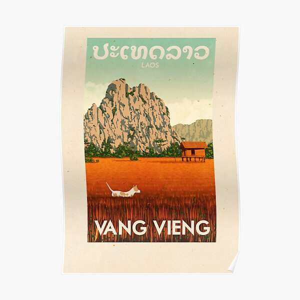 Travel Posters - Vang Vieng Laos Poster