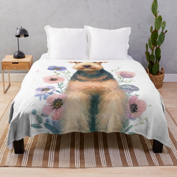 Item preview, Watercolour Airedale Terrier dog designed and sold by RachelRebel.