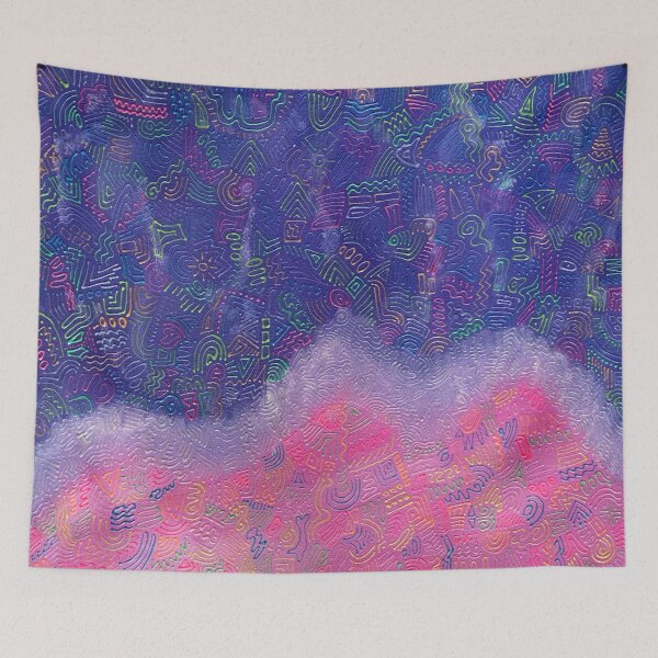 Item preview, Psychedelic Midnight Beach designed and sold by sofjac.
