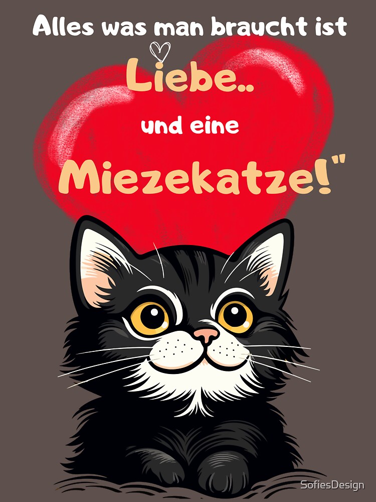 Classic TShirt mit "Katzenliebhaber/ Katzenliebe/ Katzenspruch" von