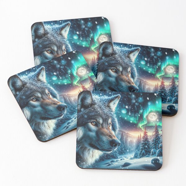 Item preview, Winter Wolf - Spectacular Snow Wolf In A Wonderous Winter Landscape - very high resolution designed and sold by CloudofKnowing.