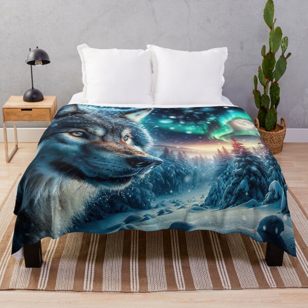 Item preview, Winter Wolf - Spectacular Snow Wolf In A Wonderous Winter Landscape - very high resolution designed and sold by CloudofKnowing.