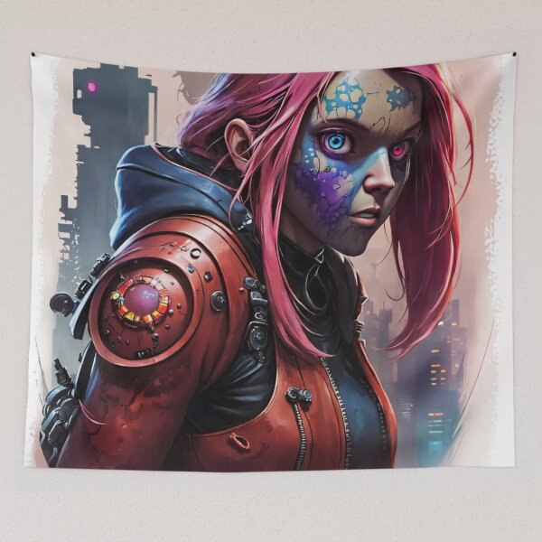 Item preview, Aera, the Cyber Zombie Girl designed and sold by ThreadedTales.
