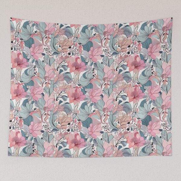 Item preview, Pink Flowers seasonal woman spring fashion designed and sold by Carlos Gudino.