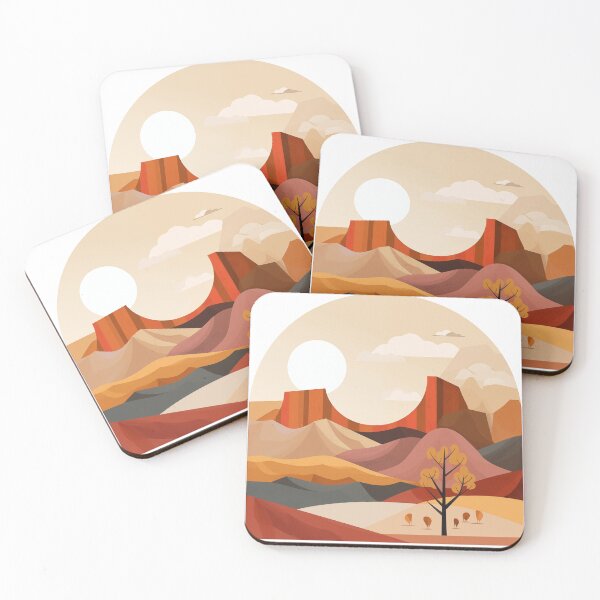 Item preview, Southwestern desert bold color modern art designed and sold by TheMoxieHouse.