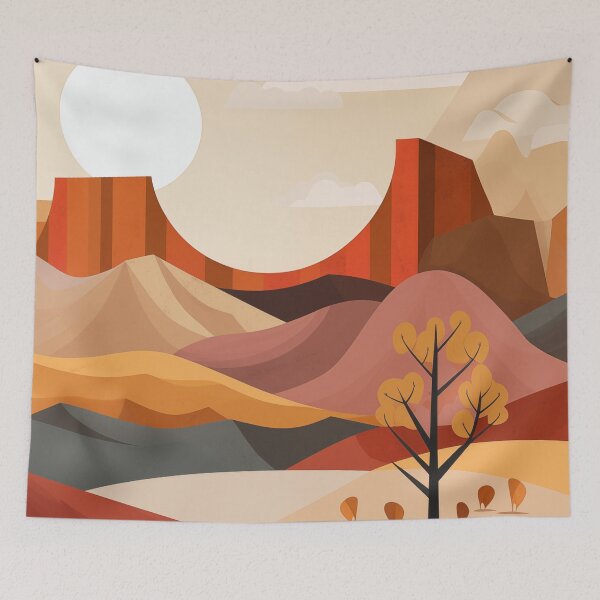 Item preview, Southwestern desert bold color modern art designed and sold by TheMoxieHouse.