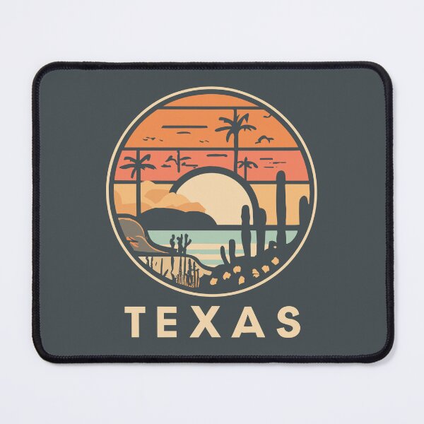 Item preview, Texas - Vintage Sunset - Colorful Illustration designed and sold by Amazing States of America.