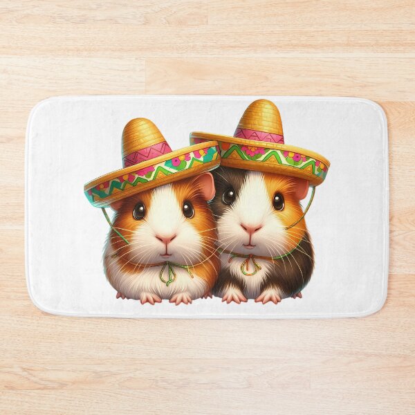 Item preview, Two guinea pigs with sombreros designed and sold by CreativeSparkzz.