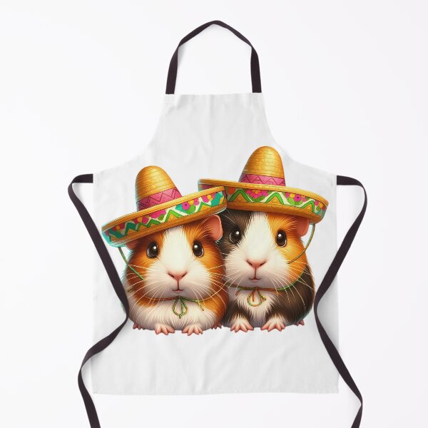 Item preview, Two guinea pigs with sombreros designed and sold by CreativeSparkzz.