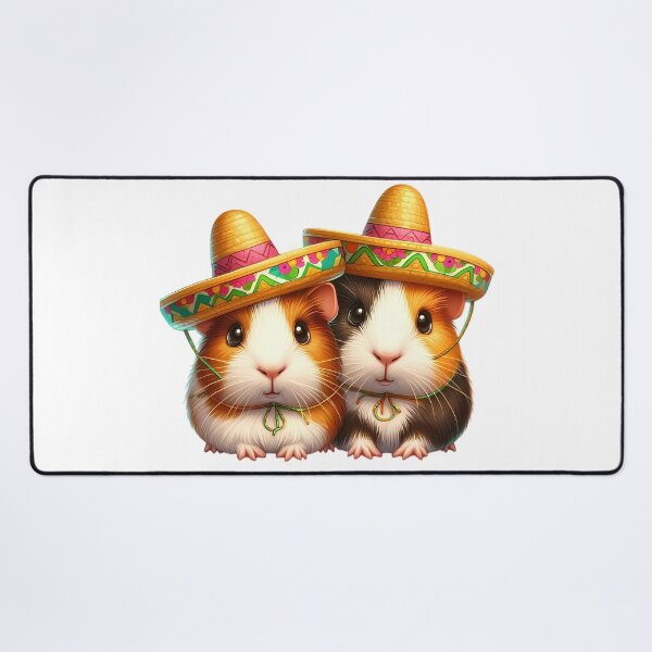 Item preview, Two guinea pigs with sombreros designed and sold by CreativeSparkzz.