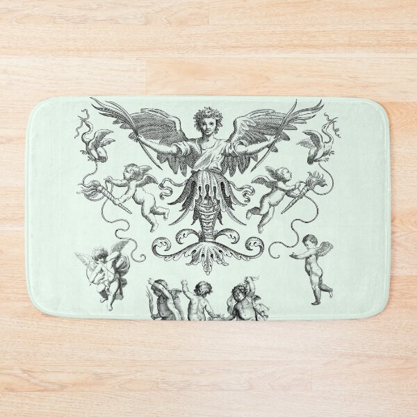 Item preview, Baroque Sapphire pk Batik Renaissance Angel Cherub Design designed and sold by TheLocoShop.