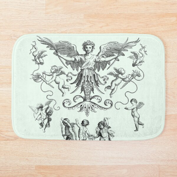 Item preview, Baroque Sapphire pk Batik Renaissance Angel Cherub Design designed and sold by TheLocoShop.