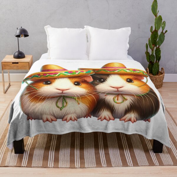 Item preview, Two guinea pigs with sombreros designed and sold by CreativeSparkzz.