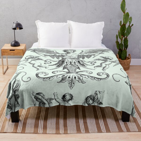 Item preview, Baroque Sapphire pk Batik Renaissance Angel Cherub Design designed and sold by TheLocoShop.