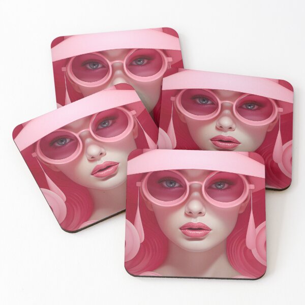 Item preview, Pink Reflections: A Surreal Portrait Masterpiece designed and sold by AI-Only Creations.